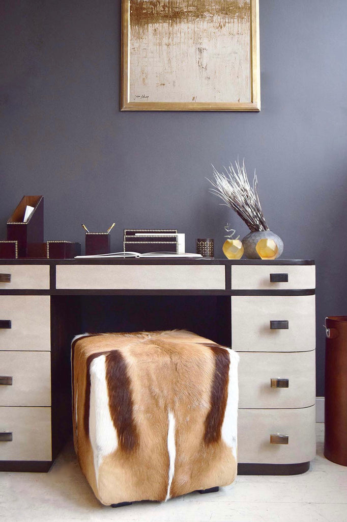 Deco Desk with Stool and decor