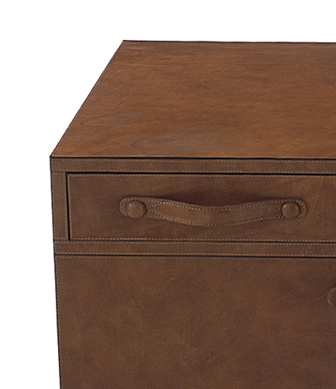 Havana Partners Leather Desk Close up Corner Detail
