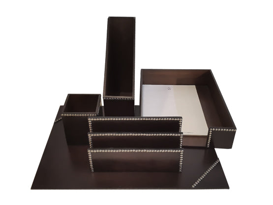 Goatskin Shikari desk set