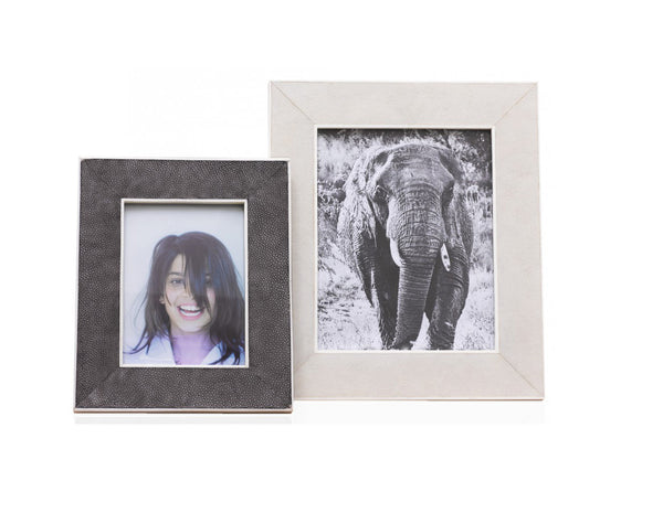 Real Shagreen Frame with Bone Frame
