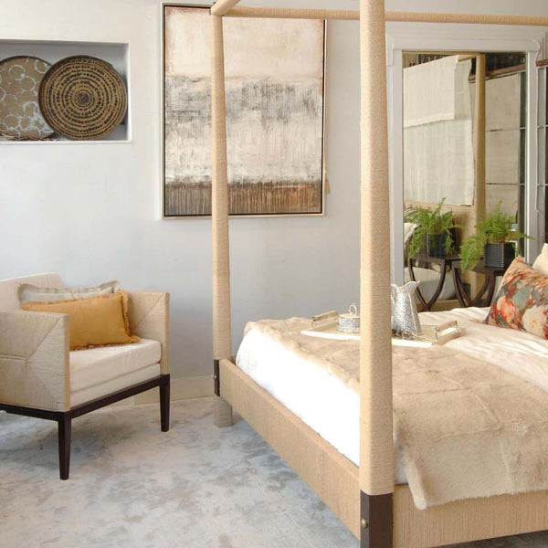 Maasai Mara bed with Maasai Mara armchair