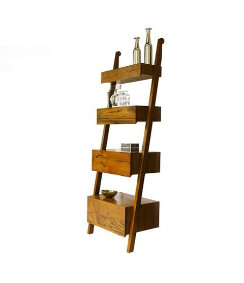 Shikari Leaning Shelf with boxes