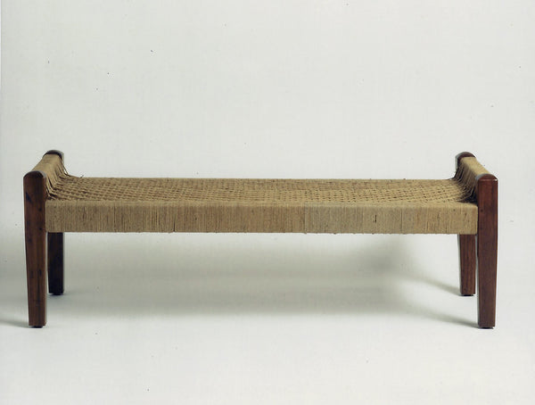 Shikari bench in brown jute