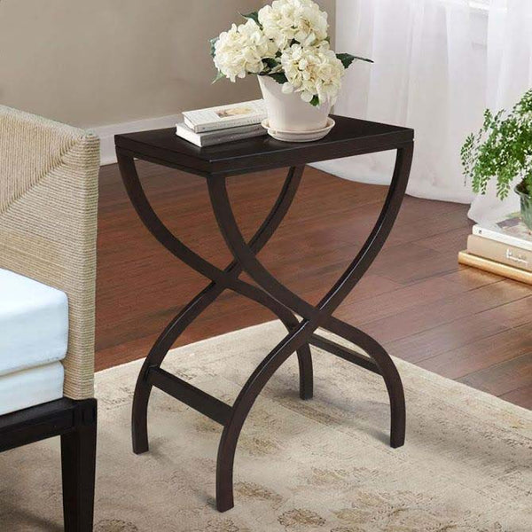 Shikari Side table with flowers and book