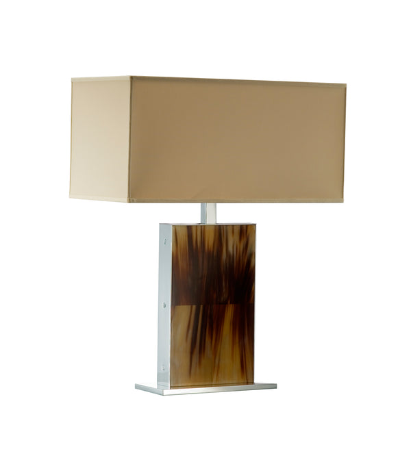 Rectangular Arca Horn Table Lamp