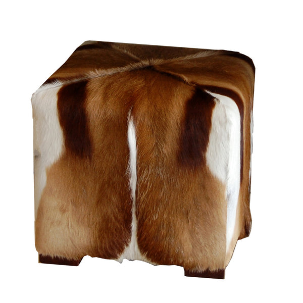African Springbok Hide Stool