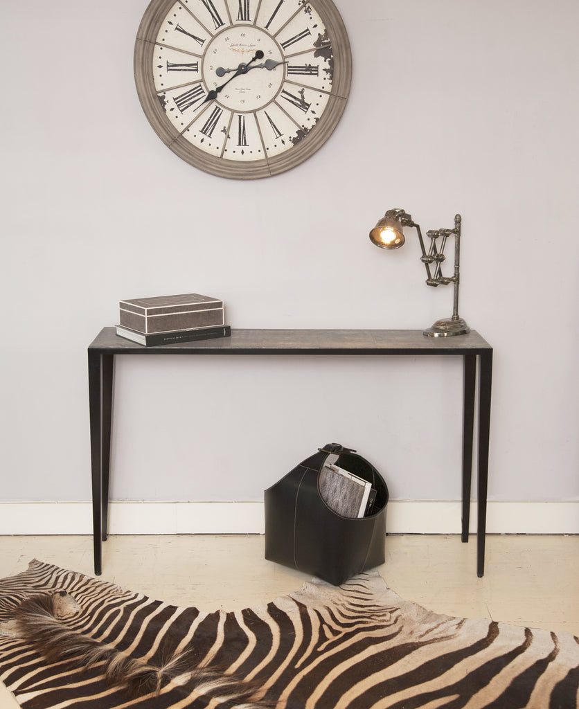 Shagreen Console with Decor