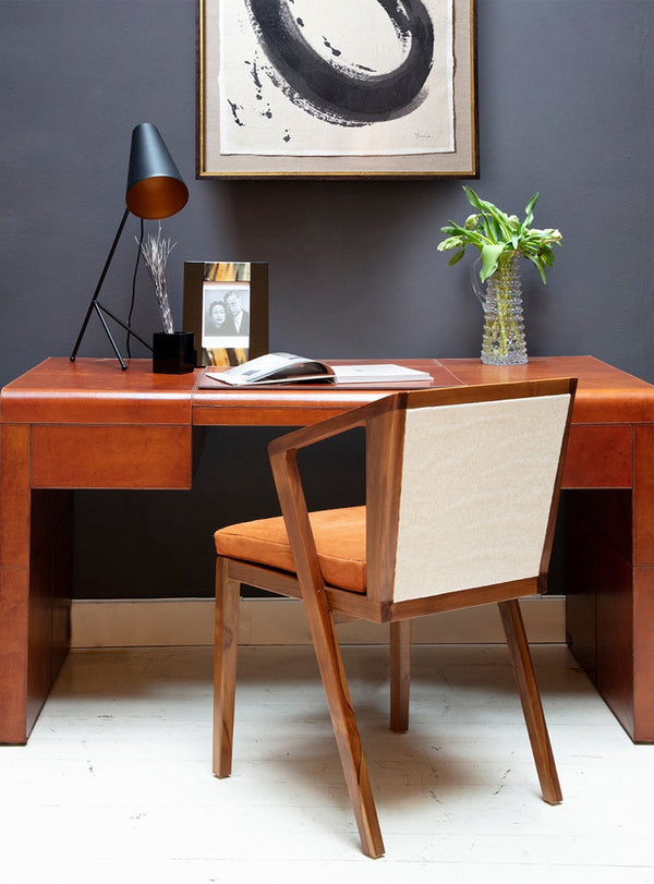 Portobello table lamp on metro desk