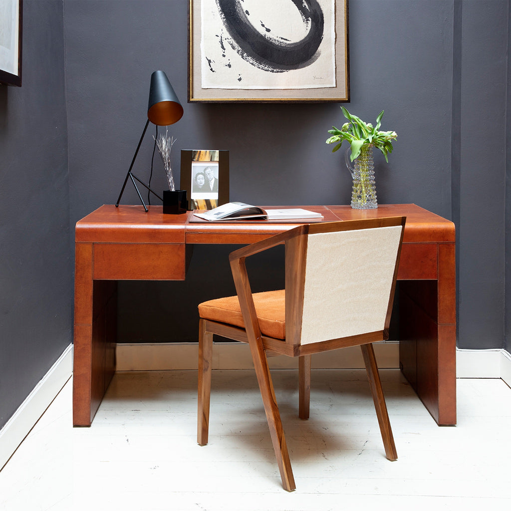 Geometric chair with Metro Desk