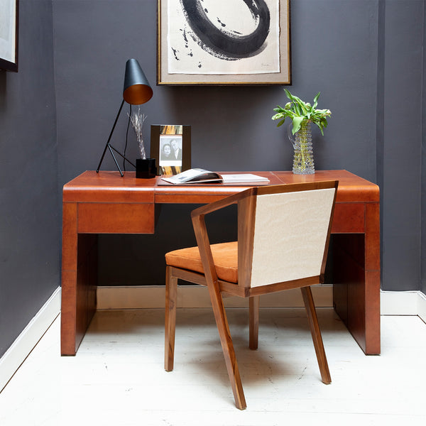 Geometric chair with Metro Desk