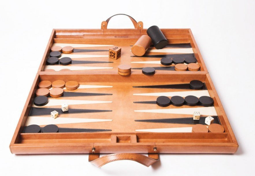 Leather Backgammon Board