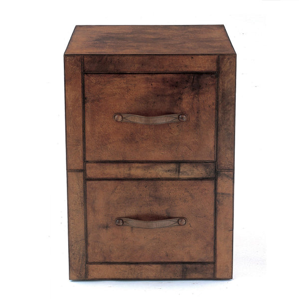 Havana Leather Filing Cabinet