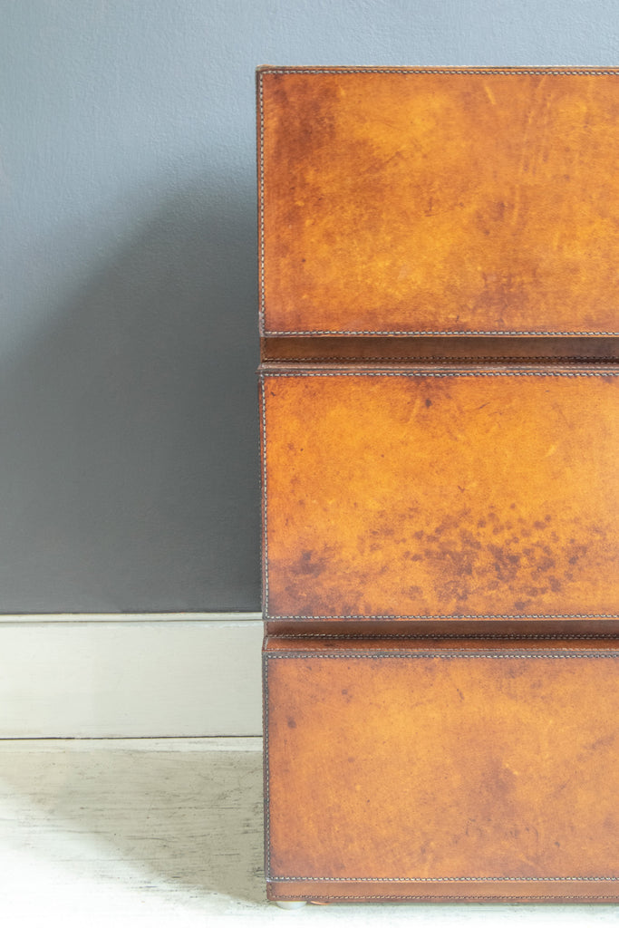 Close up of Havana three drawer Side Table