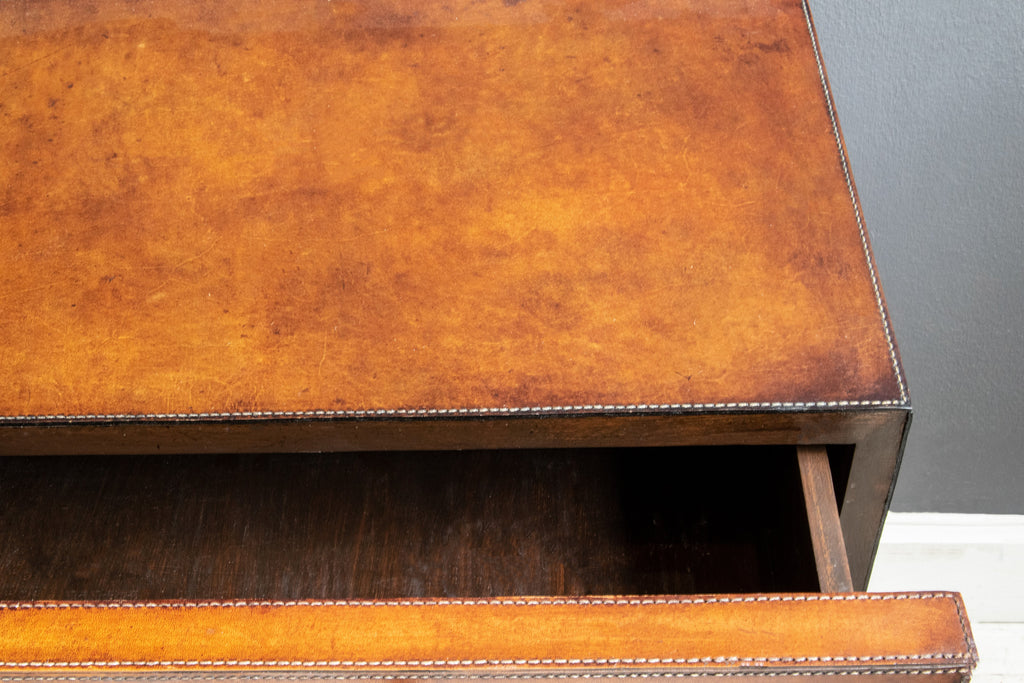 Open drawer in Havana side table