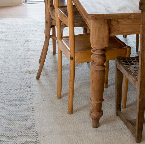 Karakul Rug under Table