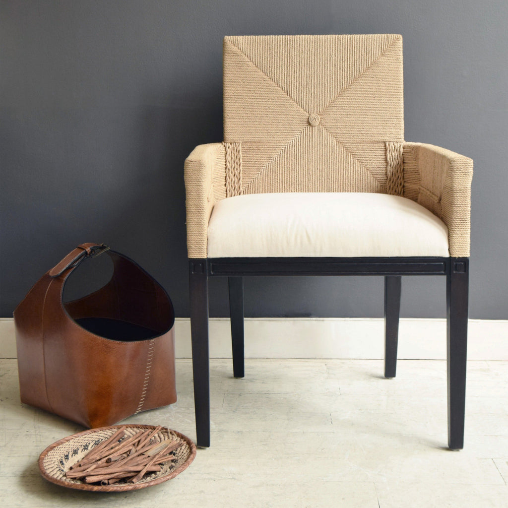 Maasai Mara Dining Chair with Basket and Bowl