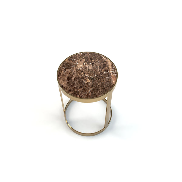 Metro Marble Top Side Table From Top