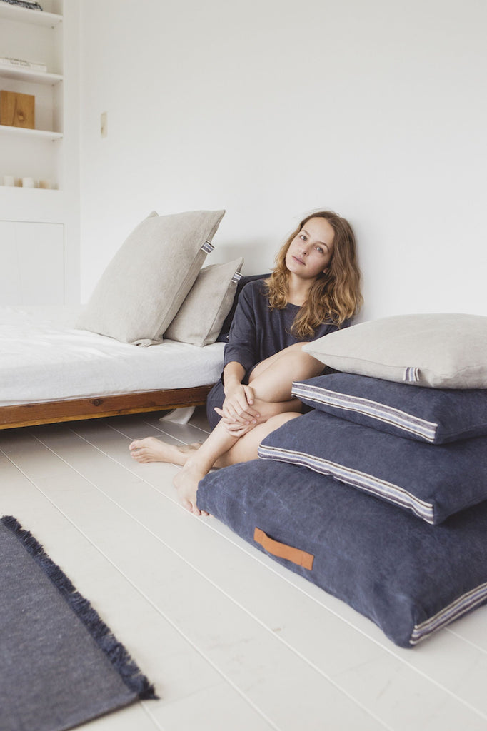 Galloper Floor Cushion in Pile By Woman