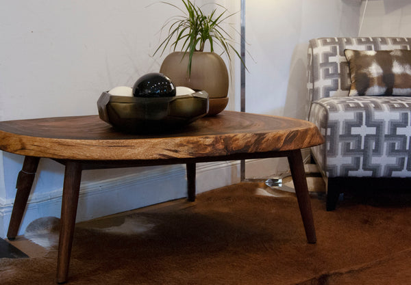 Shikari Raw Wood Coffee Table in House