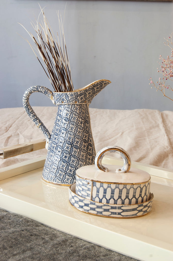 Ceramic Jug and Butter DIsh