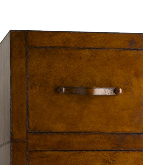 Havana Filing Cabinet, four draw close up handle detail