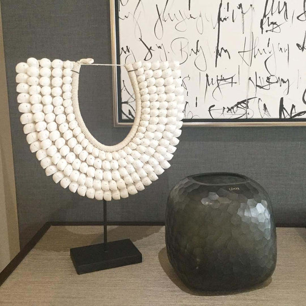 Somba Vase with White Shell Necklace