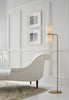 Clarkson floor lamp with white chaise