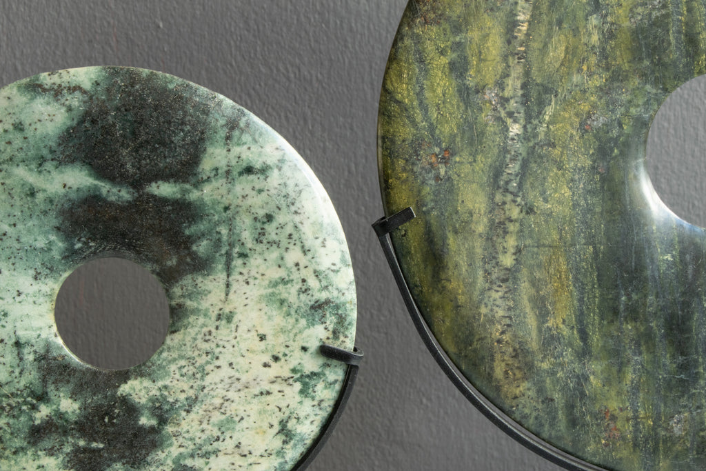 Yubi Decorative Marble Disk close up