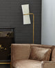 Clarkson Floor Lamp with sofa and table 