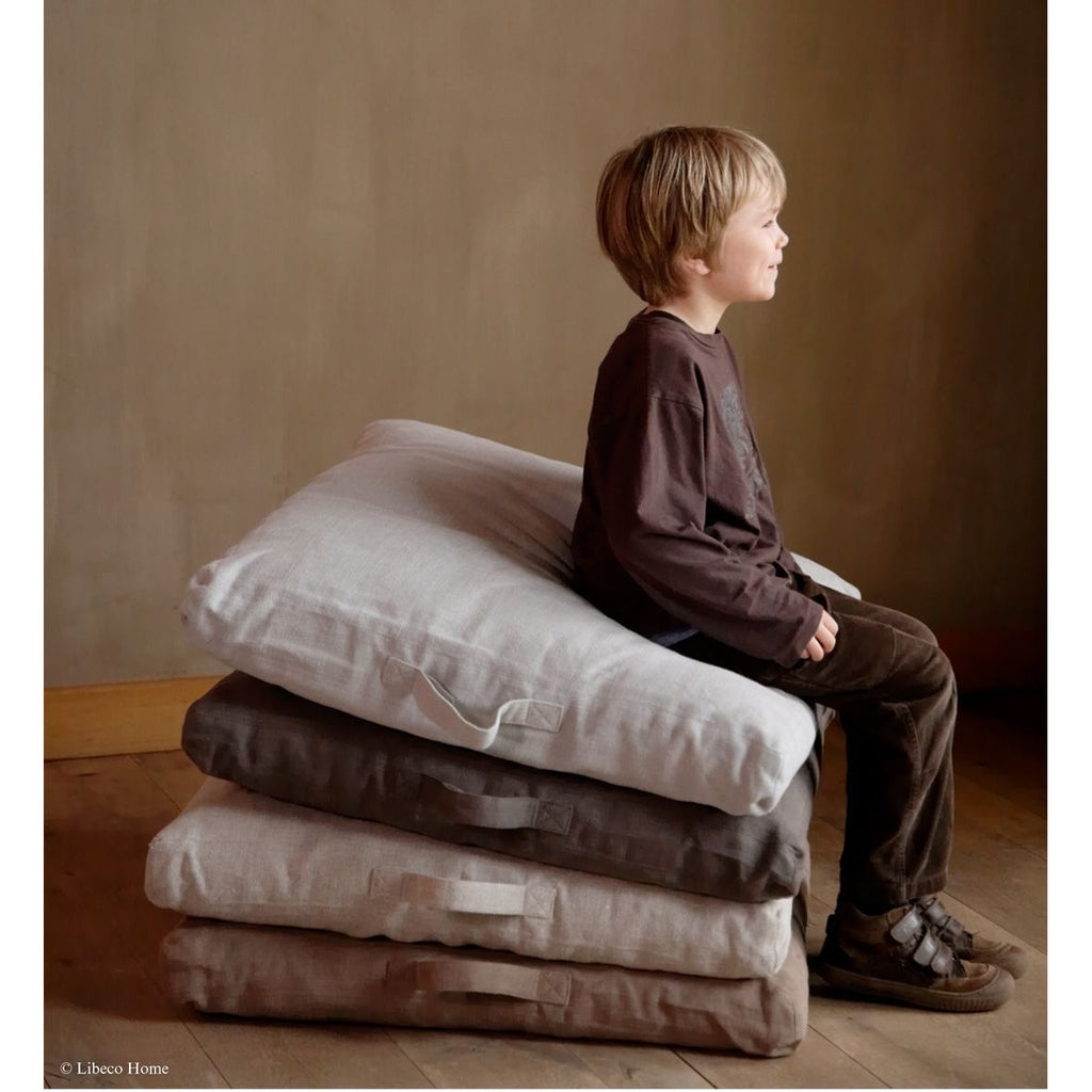 Metro Floor Linen Cushions with Boy 