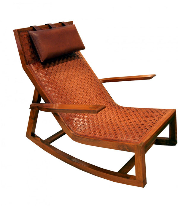 Havana Leather Rocking Chair