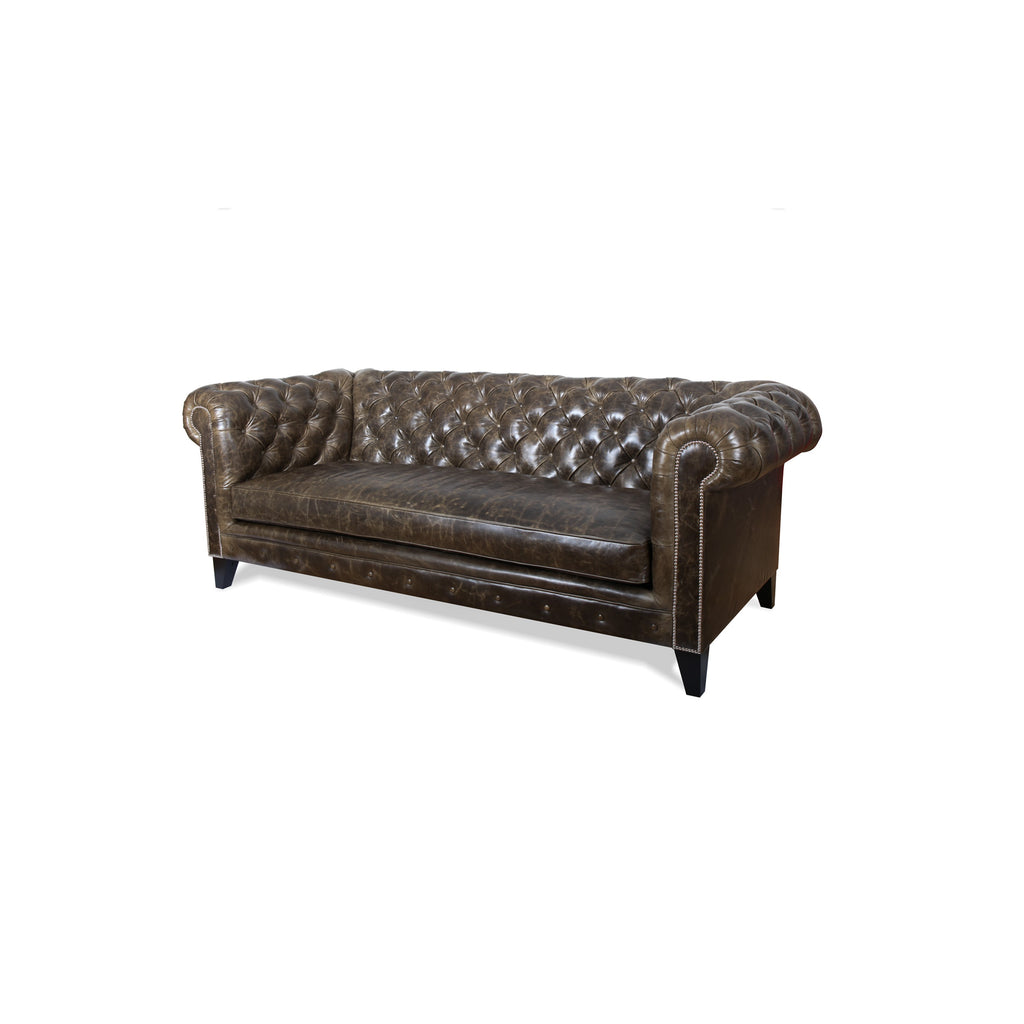 Chesterfield sofa from side